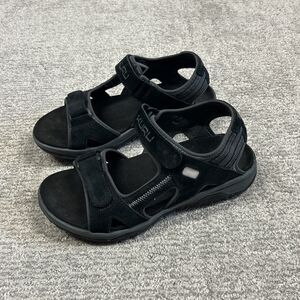 Kuru Tread Sandals Mens Size 8 Black Gray Beach Walking Outdoor Sport Hiking